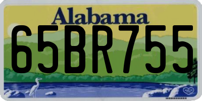 AL license plate 65BR755
