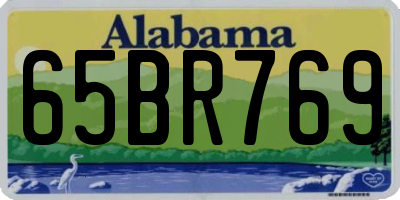 AL license plate 65BR769