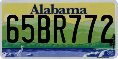 AL license plate 65BR772