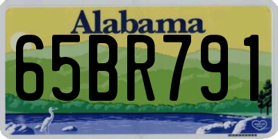 AL license plate 65BR791