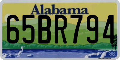 AL license plate 65BR794