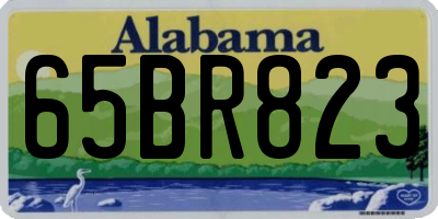 AL license plate 65BR823