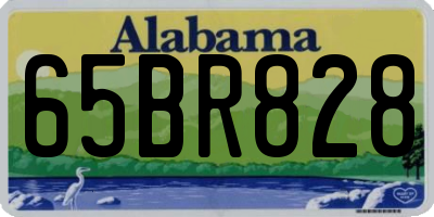 AL license plate 65BR828