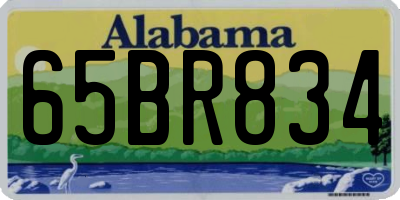 AL license plate 65BR834