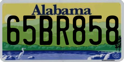 AL license plate 65BR858