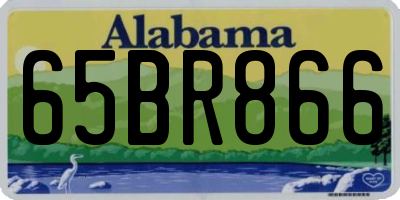 AL license plate 65BR866