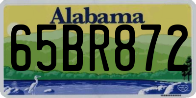 AL license plate 65BR872