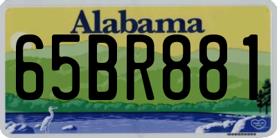 AL license plate 65BR881