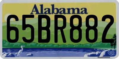 AL license plate 65BR882
