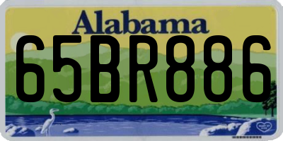 AL license plate 65BR886