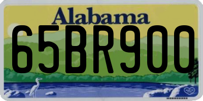 AL license plate 65BR900