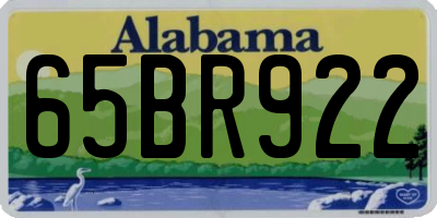 AL license plate 65BR922