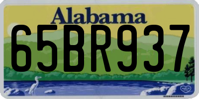 AL license plate 65BR937