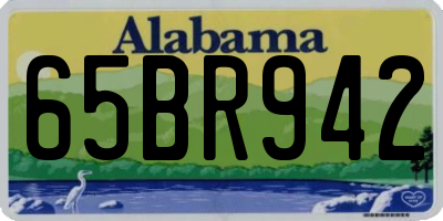 AL license plate 65BR942