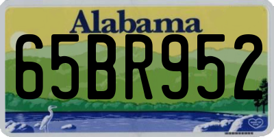AL license plate 65BR952