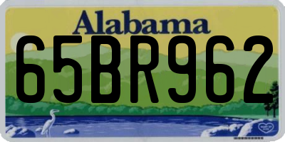 AL license plate 65BR962