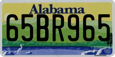 AL license plate 65BR965