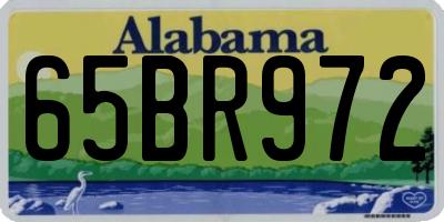 AL license plate 65BR972