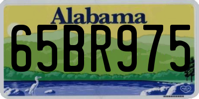 AL license plate 65BR975