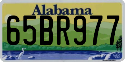 AL license plate 65BR977