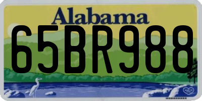 AL license plate 65BR988