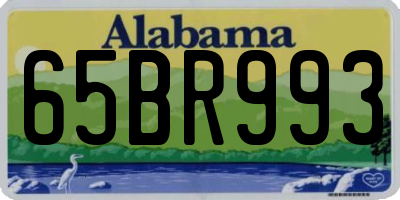 AL license plate 65BR993