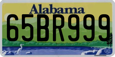 AL license plate 65BR999