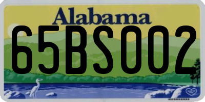 AL license plate 65BS002