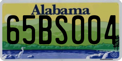 AL license plate 65BS004