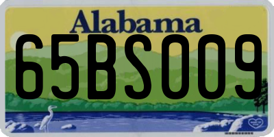 AL license plate 65BS009