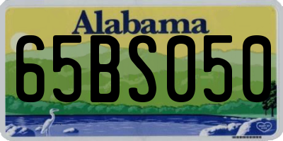AL license plate 65BS050