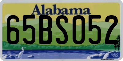 AL license plate 65BS052