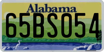 AL license plate 65BS054