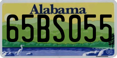 AL license plate 65BS055