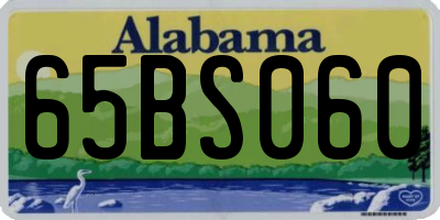 AL license plate 65BS060