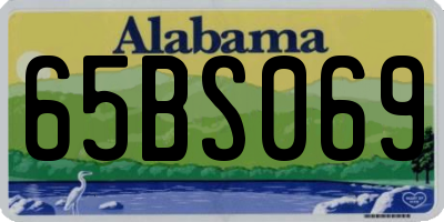 AL license plate 65BS069