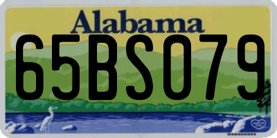 AL license plate 65BS079
