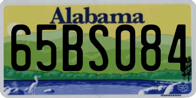 AL license plate 65BS084