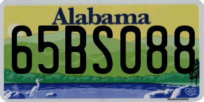 AL license plate 65BS088