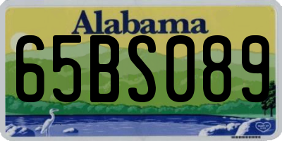 AL license plate 65BS089