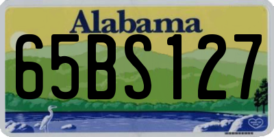 AL license plate 65BS127