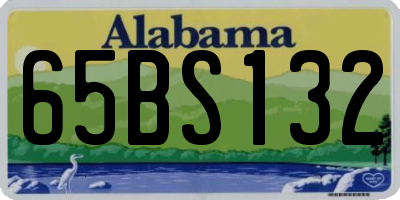 AL license plate 65BS132