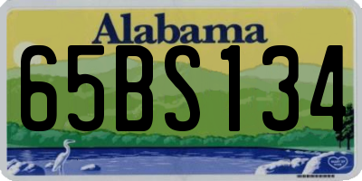 AL license plate 65BS134