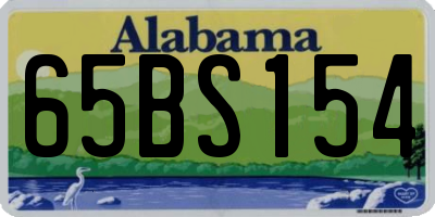 AL license plate 65BS154
