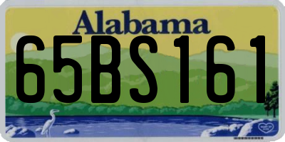AL license plate 65BS161