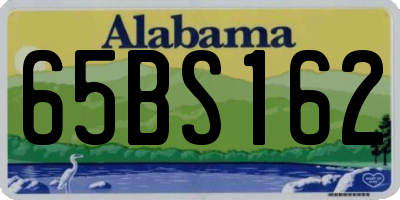 AL license plate 65BS162