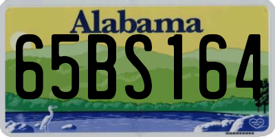 AL license plate 65BS164