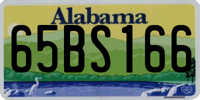 AL license plate 65BS166