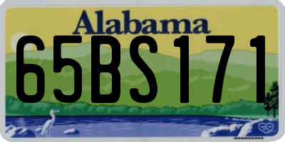 AL license plate 65BS171
