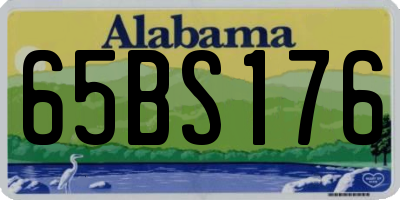 AL license plate 65BS176